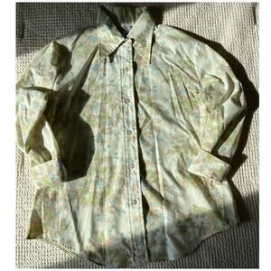 Vintage 1970s Floral pattern Shirt